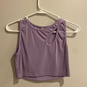 Purple Crop Top